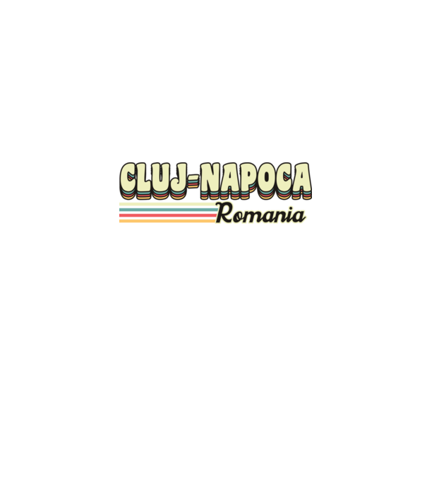 România Cluj-Napoca model negru pe tricou