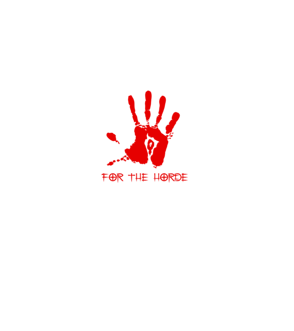 For The Horde Hand model gri pe tricou