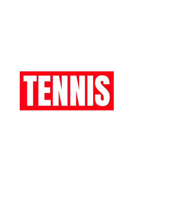 TENNIS HERO model alb pe tricou