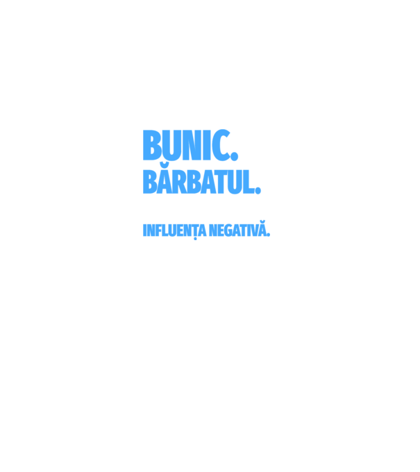 Bunic model gri pe tricou