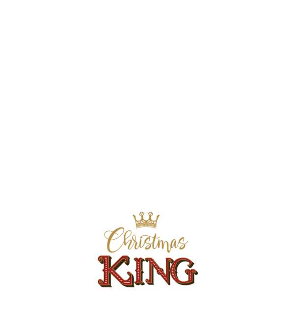 Christmas King model negru pe tricou
