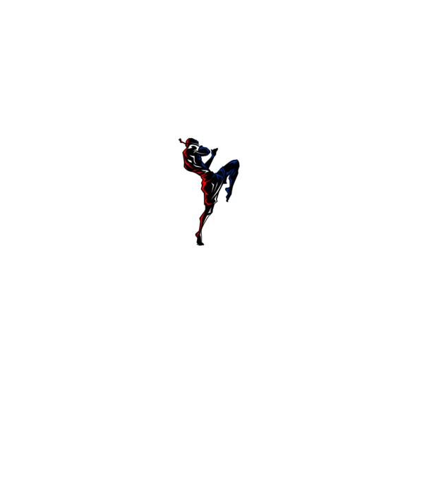Muay Thai model negru pe tricou