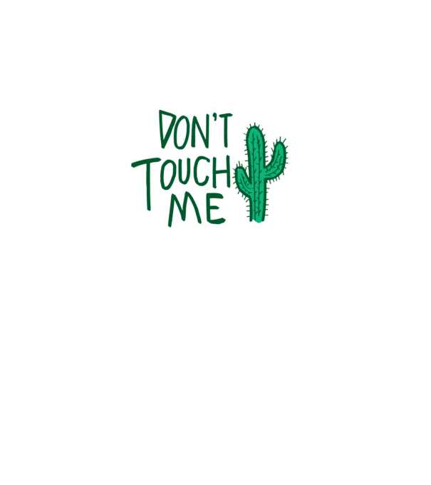 Dont touch me model galben pe tricou