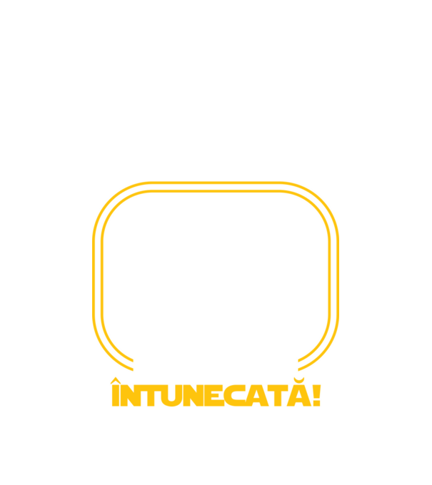 Prietenul nostru a trecut de partea întunecată model alb pe tricou