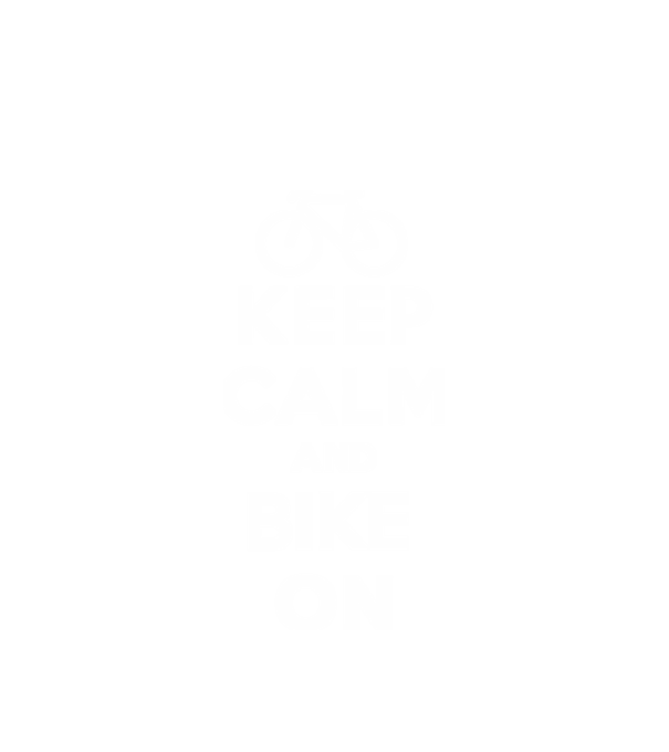Keep calm and bike on model alb pe tricou