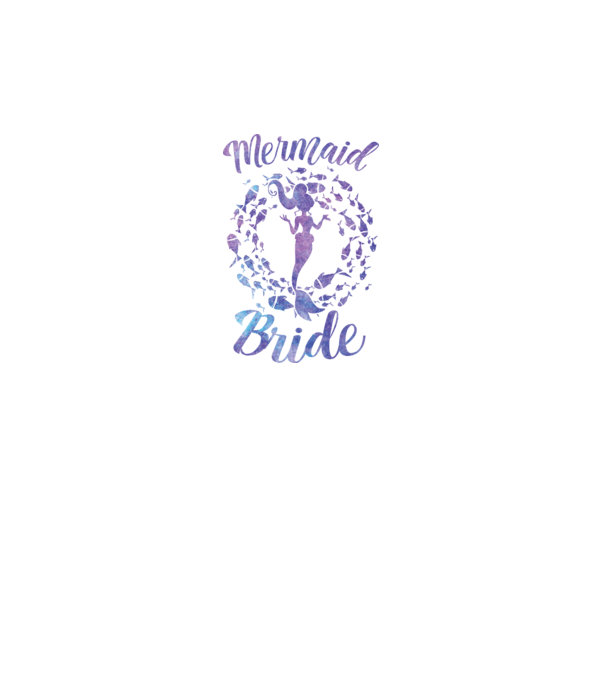 Mermaid bride aquarell model gri pe tricou