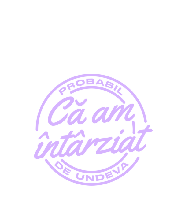 Probabil că am întârziat de undeva model negru pe tricou