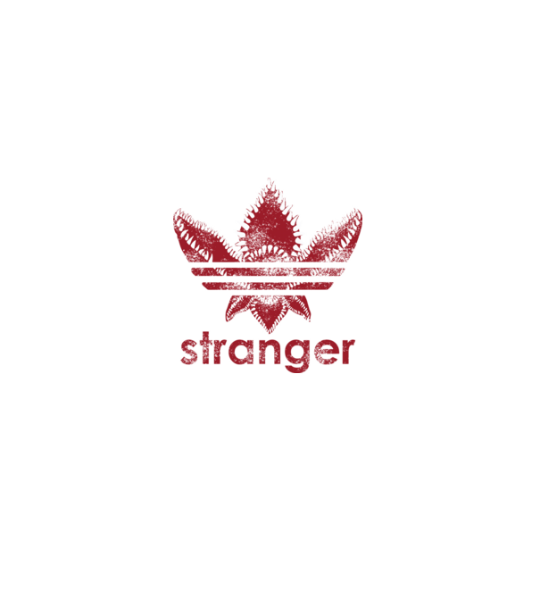 stranger things logo model negru pe tricou