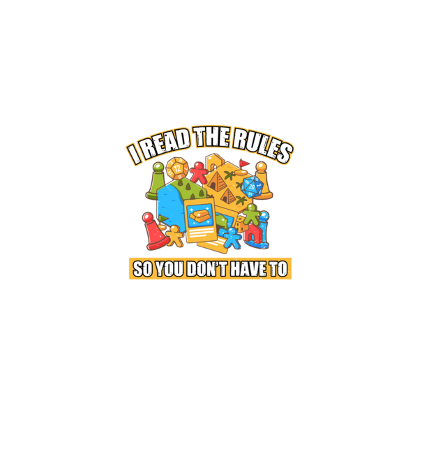I read the rules model negru pe tricou
