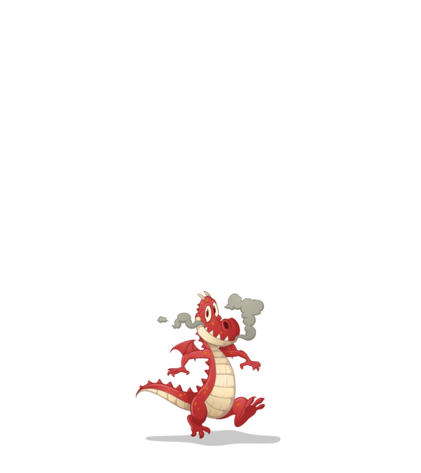 Dragon model alb pe tricou