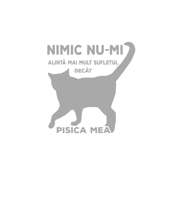 Nimic nu-mi alintă mai mult sufletul decât pisica mea model negru pe tricou