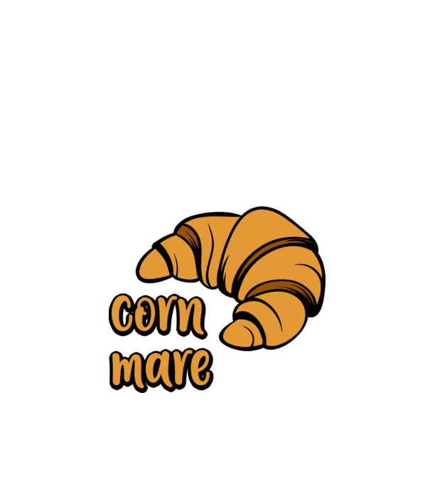 corn mare model alb pe tricou
