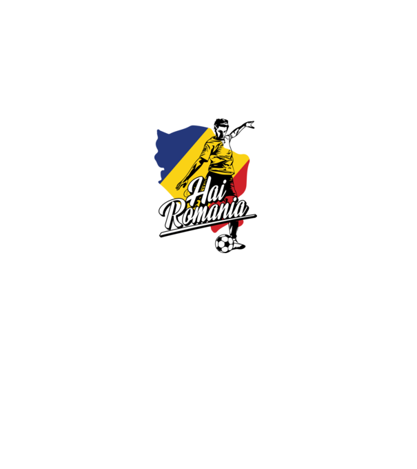 Hai romania fotbal model nisipiu pe tricou