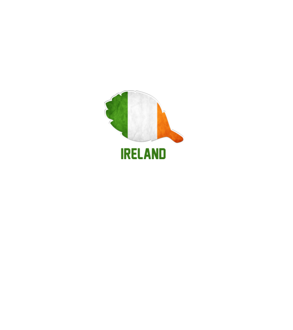Steag irlandez model gri pe tricou