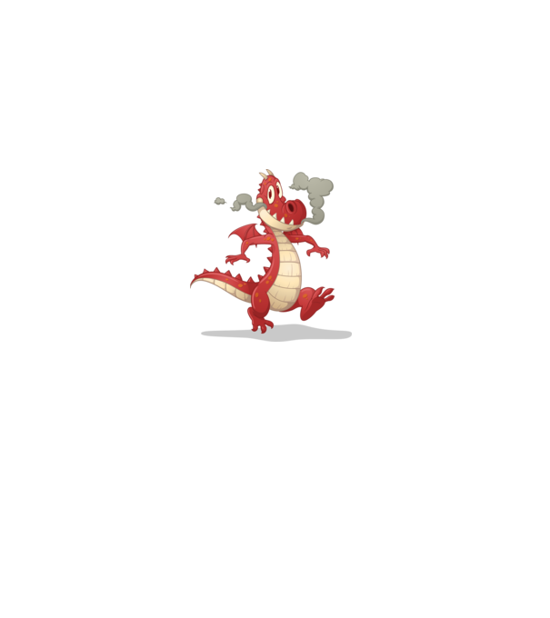 Dragon model gri pe tricou