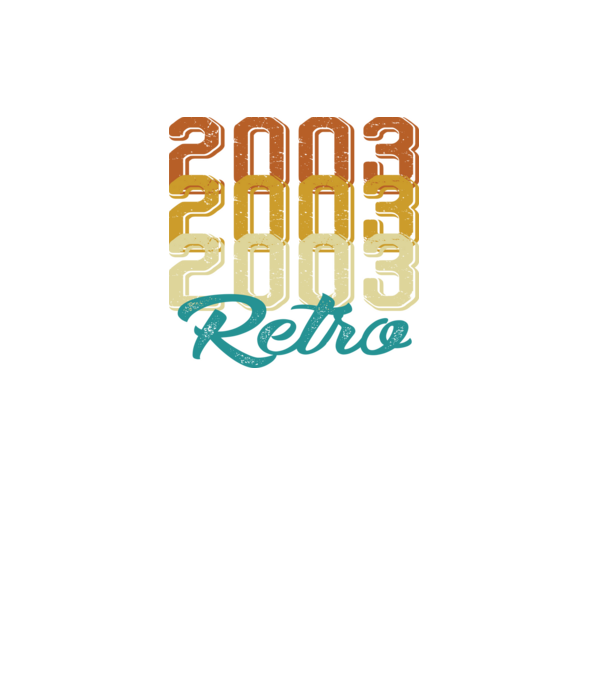 Retro 2003 model negru pe tricou
