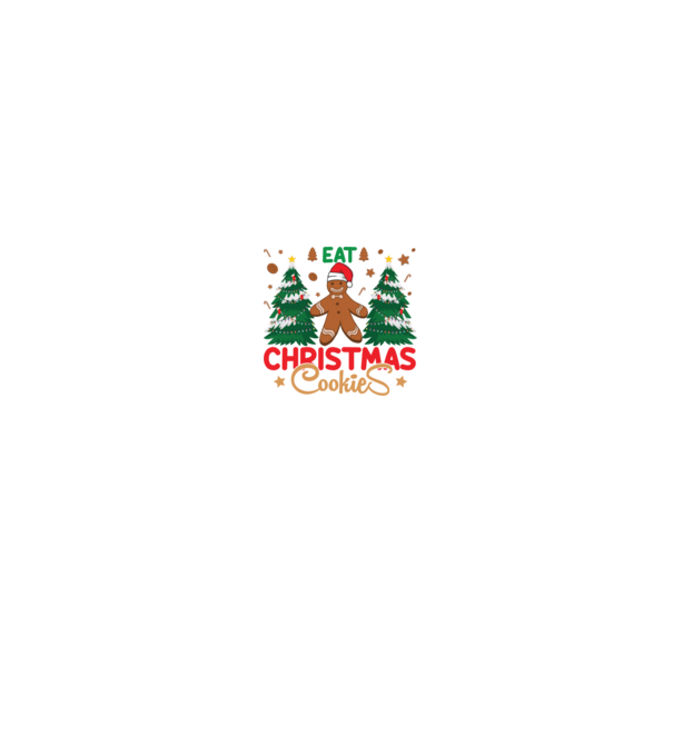 Life is short - eat christmas cookies model negru pe tricou