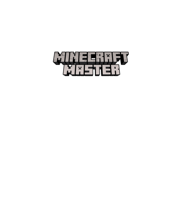 Minecraft Master model albastru închis pe tricou