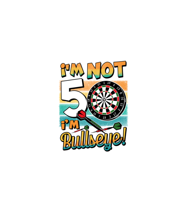 Darts Birthday 50 years old model negru pe tricou