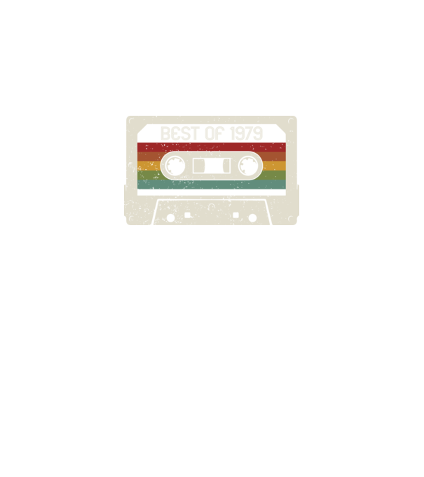 retro tape 1979 vintage model negru pe tricou