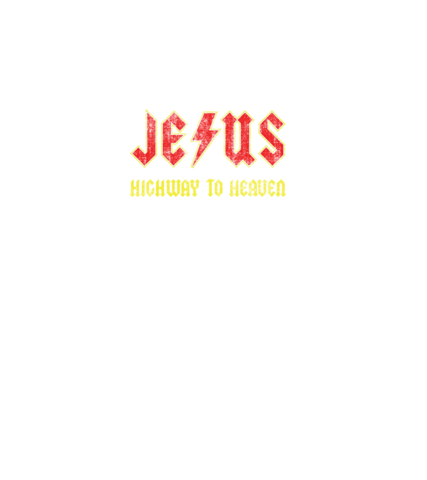 JESUS HIGHWAY TO HEAVEN model negru pe tricou