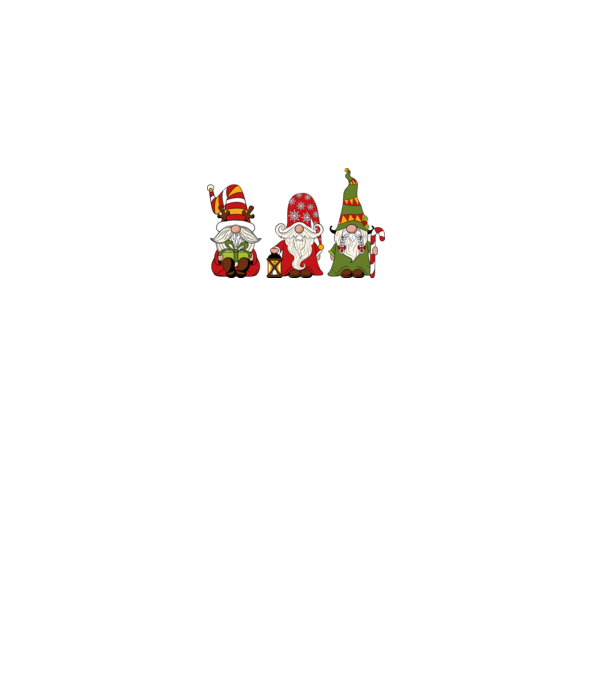 Xmas gnomes 2 model negru pe tricou
