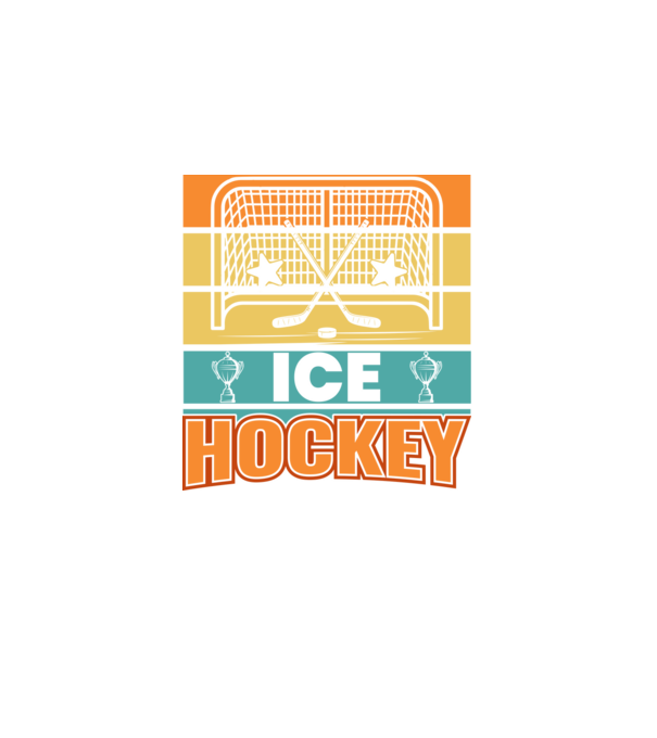 Ice Hockey model negru pe tricou