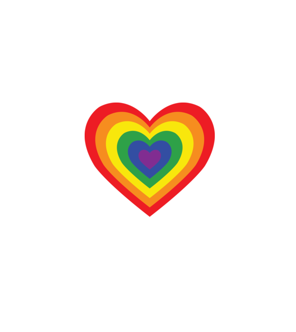inimă lgbtq model albastru închis pe tricou