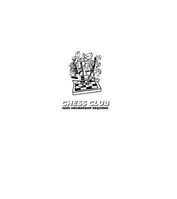 chess club model gri pe tricou