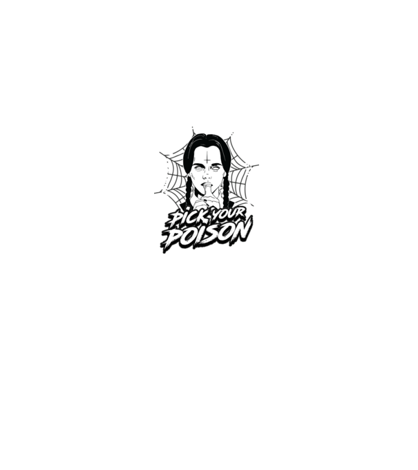 WEDNESDAY Pick your poison model negru pe tricou