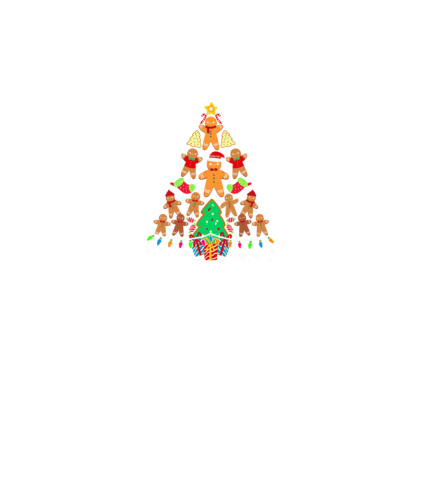Cookie christmas tree model negru pe tricou