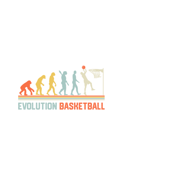 Evolution basketball model alb pe tricou