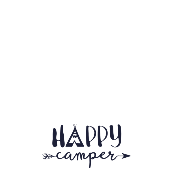 Camper tepee model negru pe tricou