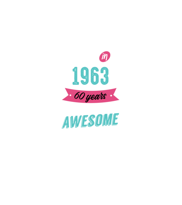 MADE IN 1963 model negru pe tricou