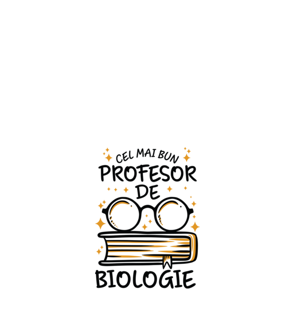 Cel mai profesor biologie model alb pe tricou