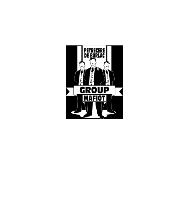 Group Mafiot model negru pe tricou