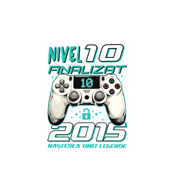 Nivel finalizat 10 2015 model alb pe tricou