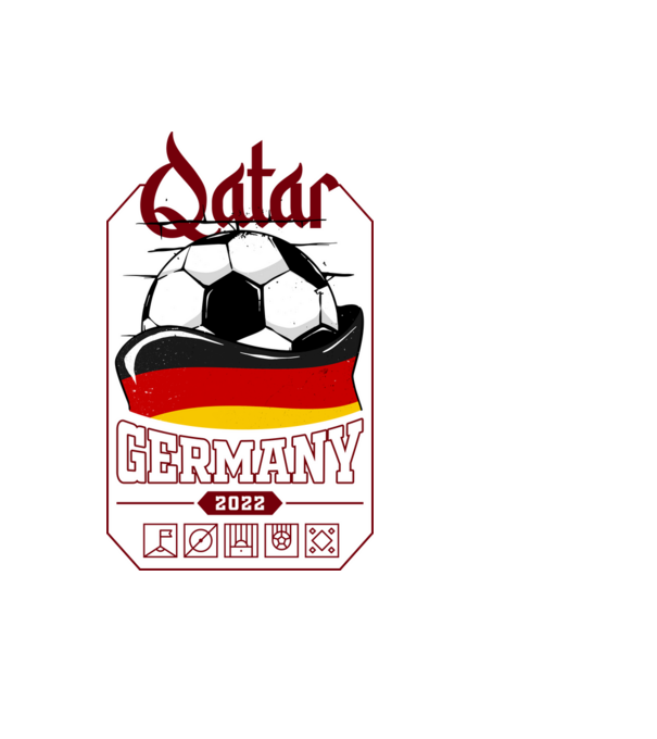 Qatar teams Germany model negru pe tricou