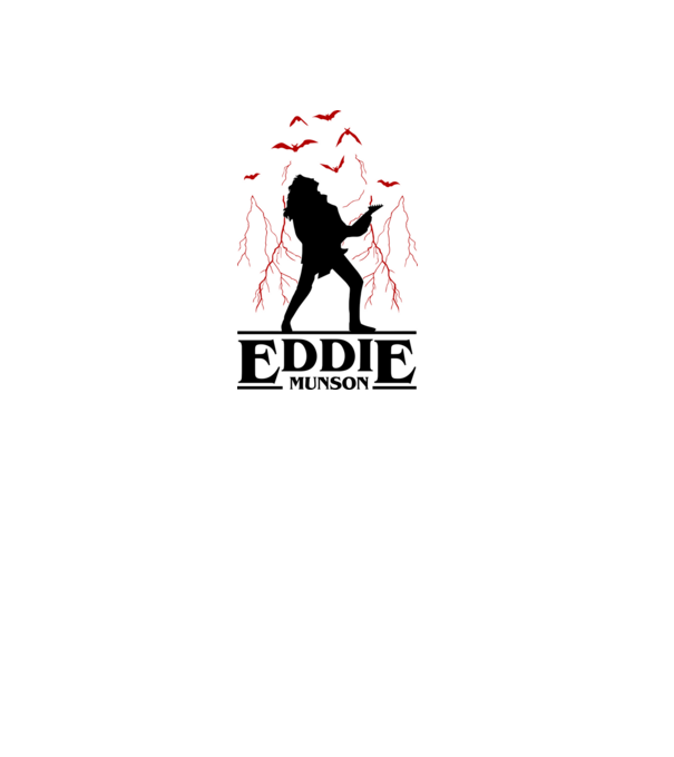 eddie munson stranger things model gri pe tricou