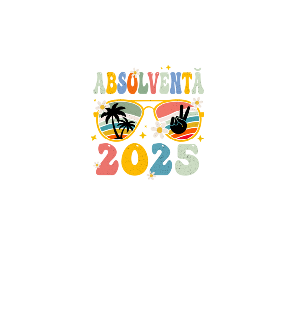 Absolventă 2025 model negru pe tricou