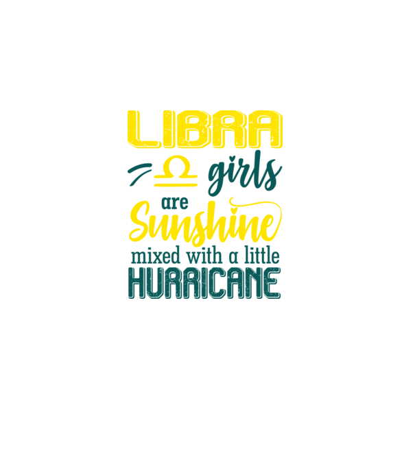 Sunshine with Hurricane LIBRA model negru pe tricou