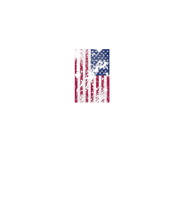 ripped flag U.S. model gri pe tricou