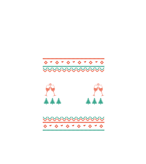 Fueled by wine and christmas model negru pe tricou