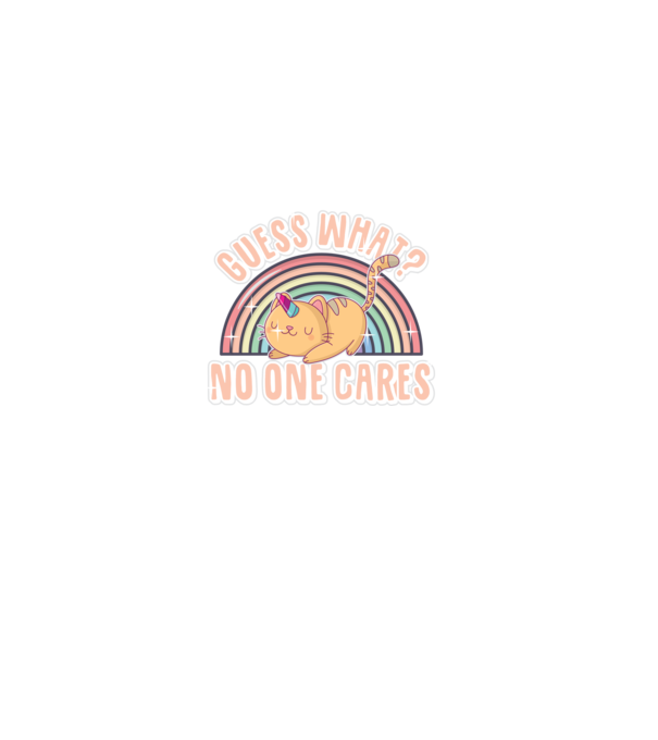 Guess what pisică-unicorn model negru pe tricou