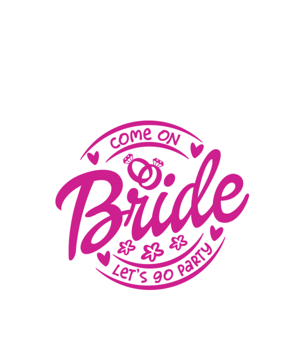 Bride Barbie lets go party model alb pe tricou