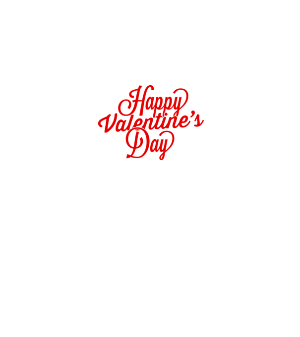 Happy Valentines day model negru pe tricou
