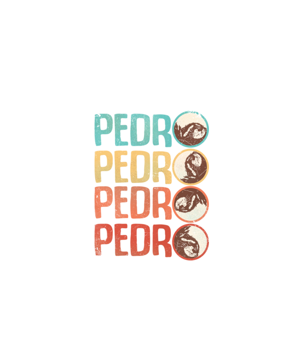 Pedro Pedro retro model alb pe tricou