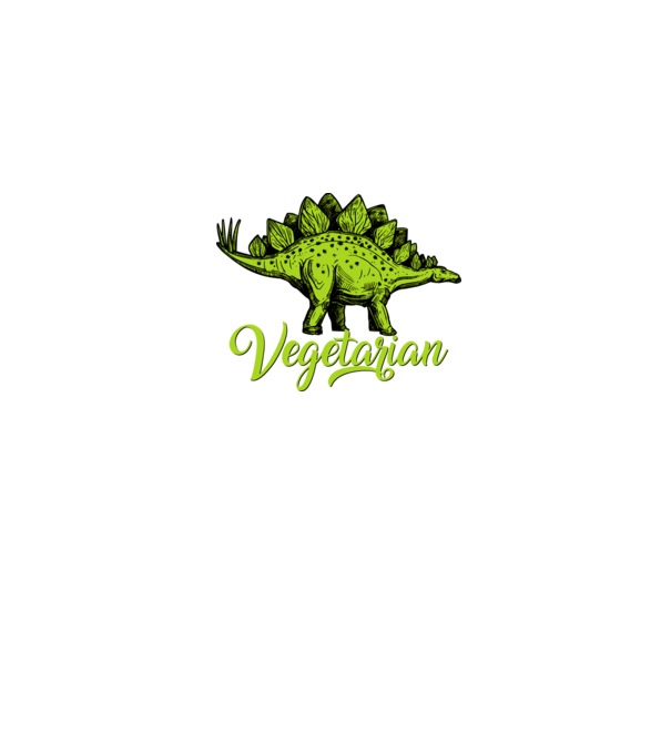 Vegetarian model alb pe tricou