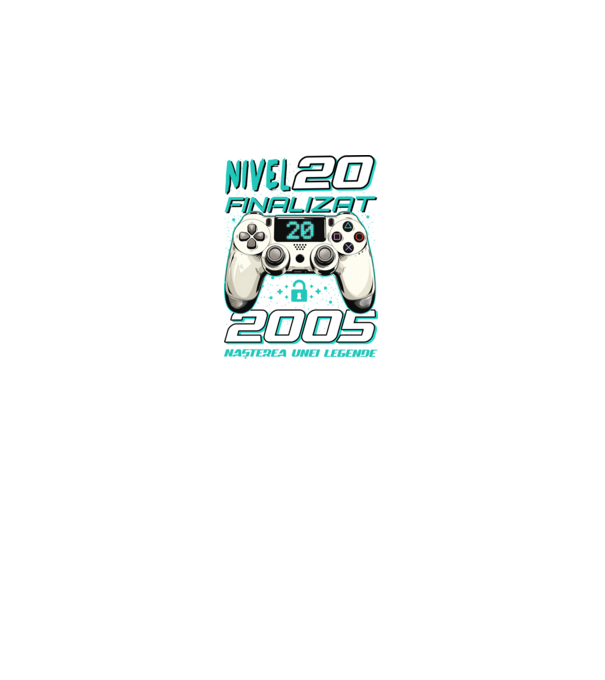 Nivel finalizat 20 2005 model negru pe tricou