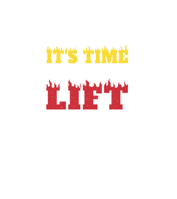 Time to lift model turcoaz pe tricou